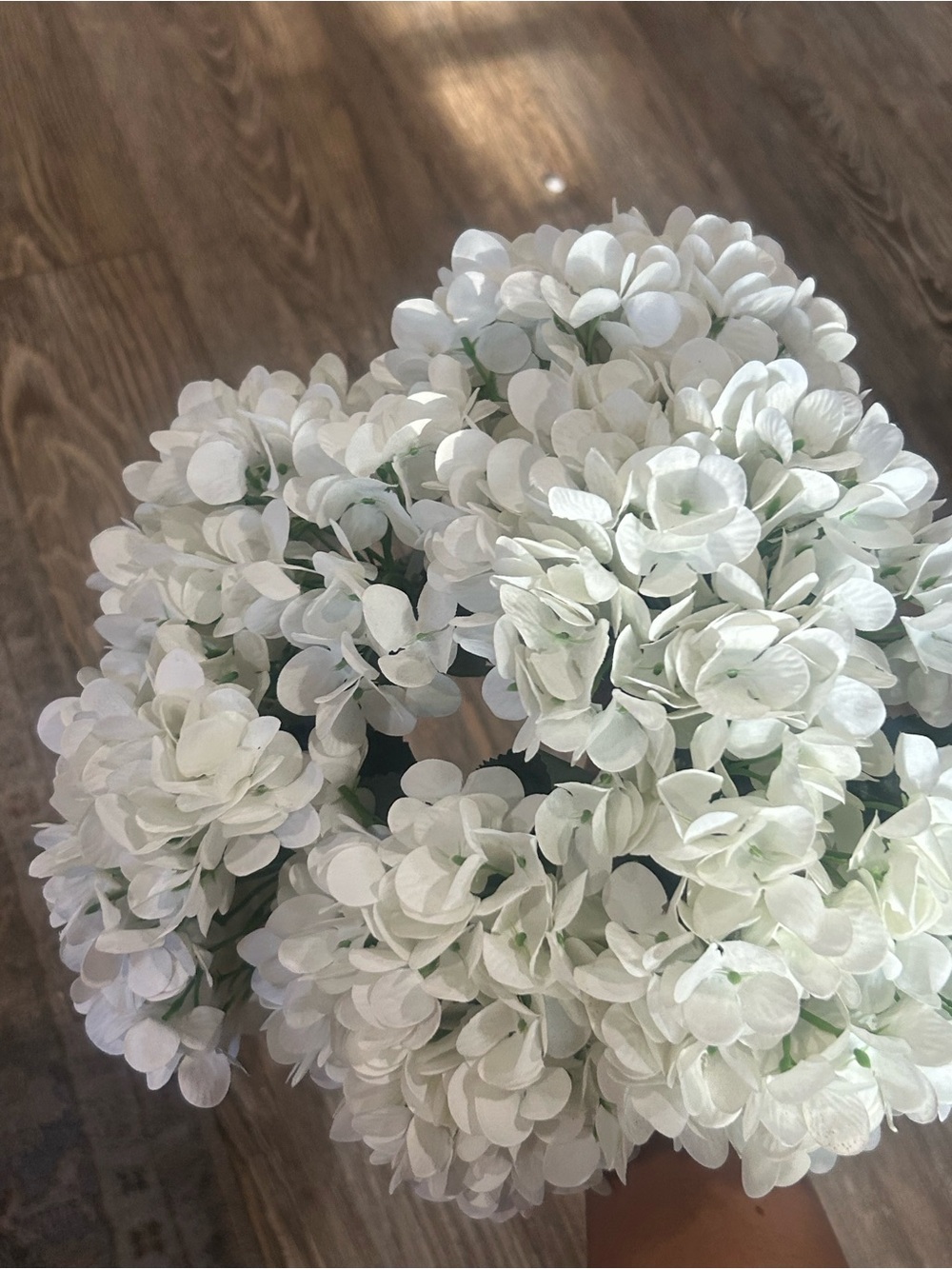 White Artificial Hydrangea Bouquet -